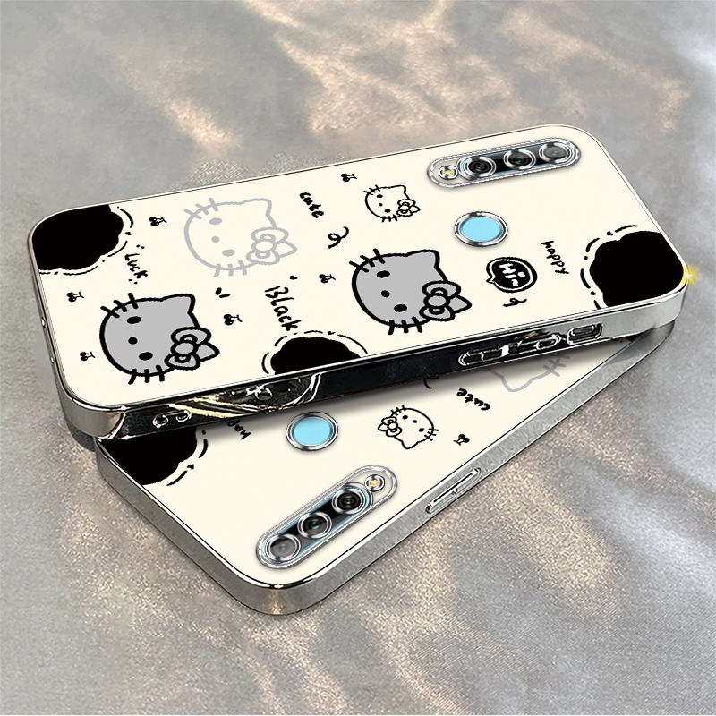 适用华为畅享10Plus手机壳60S黑白kt猫STK一AL00软硅胶外壳畅享20e全包防摔ALOO保护套TL亨畅想十s升降摄像