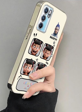 适用oppoReno6手机壳Reno6pro+新款opopreno65G全包防摔外壳reon十opp0pp0pporeno6软硅胶保护套5G哪吒四宫格