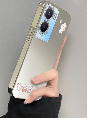 适用vivoy35手机壳y36新款Y375g晕染小白兔y31s硅胶套y35m+全包y31s标准版防摔y33s软y32t男y30g外壳viv0Y3