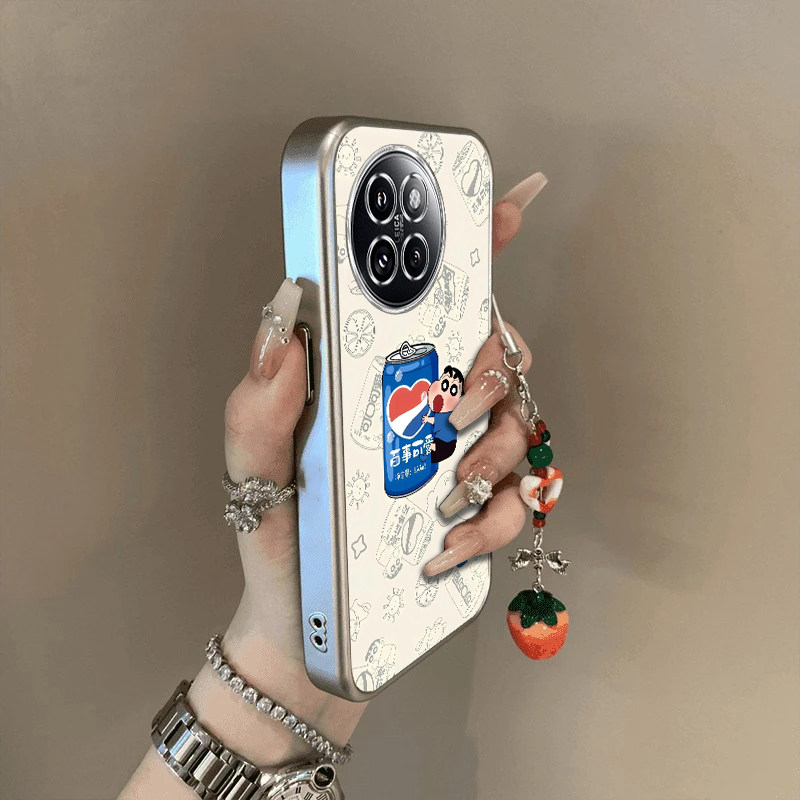 适用小米civi4pro手机壳新款civi3保护套civi2全包防摔civi1s软硅胶曲面屏外壳cv卡通可爱百事可爱小新男女