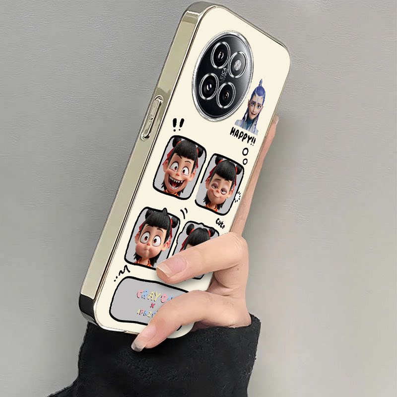 适用小米civi4pro手机壳新款civi3保护套civi2全包防摔civi1s软硅胶曲面屏外壳cviv卡通可爱哪吒四宫格cv男女