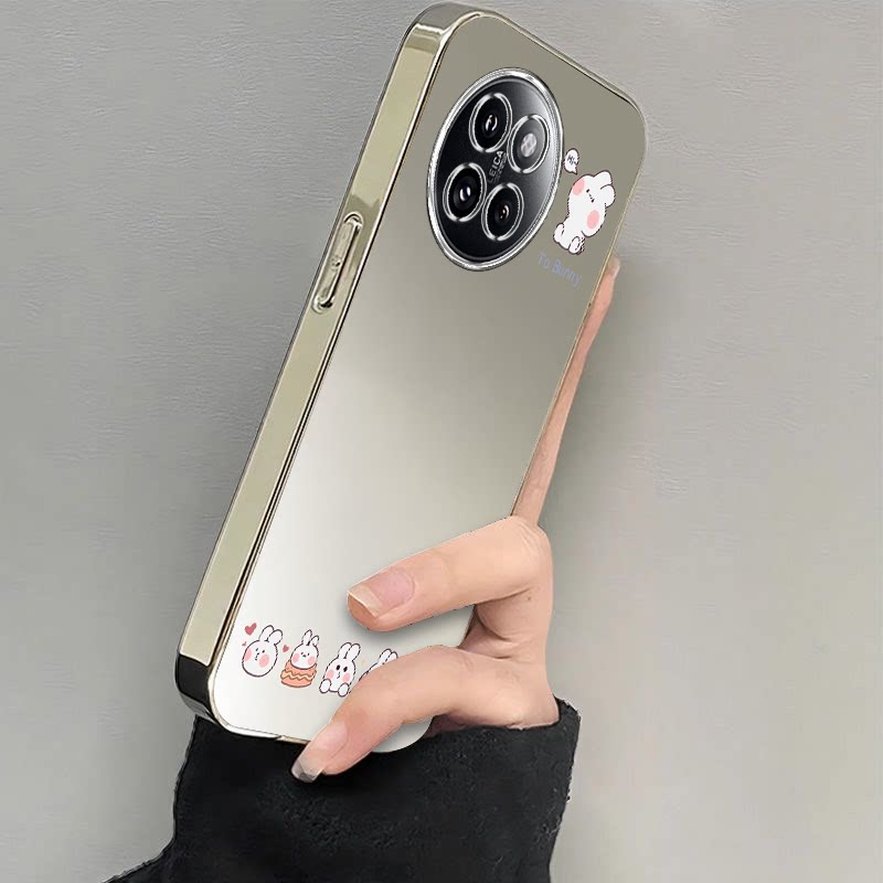 适用小米civi4pro手机壳新款civi3保护套civi2全包防摔civi1s软硅胶曲面屏外壳cviv卡通可爱晕染小白兔cv男女