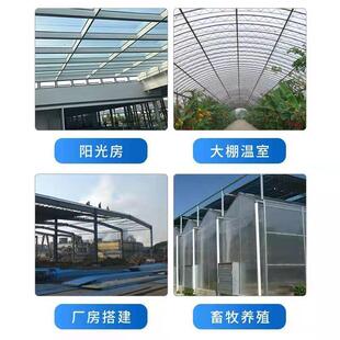 透明阳光板采光板透明瓦采光瓦玻璃钢亮瓦车棚屋顶透明房整卷30米