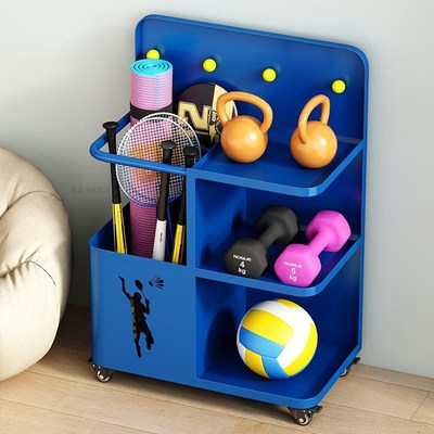 健身器材收纳架家用瑜伽哑铃器械瑜伽垫泡沫轴筐子运动用品置物架