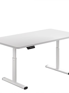 电脑桌电动升降桌白色桌腿写字桌工作台家用书桌智能办公桌学习桌