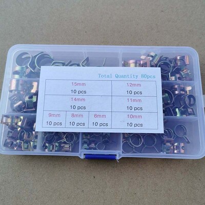 热销热销80pcs管束连接件排气管加宽汽车卡扣镀锌管雨水管夹子喉