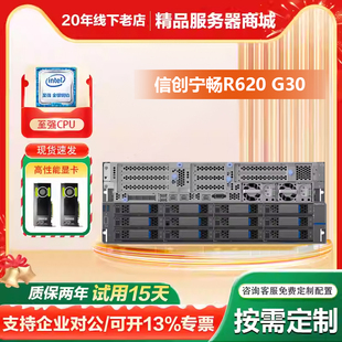 信创宁畅R620G30 服务器深度学习AI训练人工智能 2U机架式