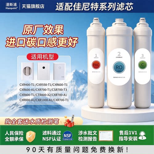 适配佳尼特净水器滤芯大白cxr400G/550/600/800/1000史密斯大眼萌