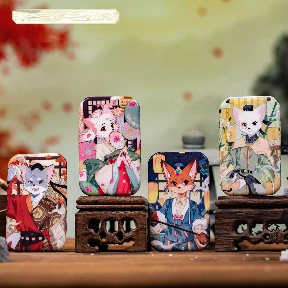 神探迈克狐周边徽章四季系列徽章