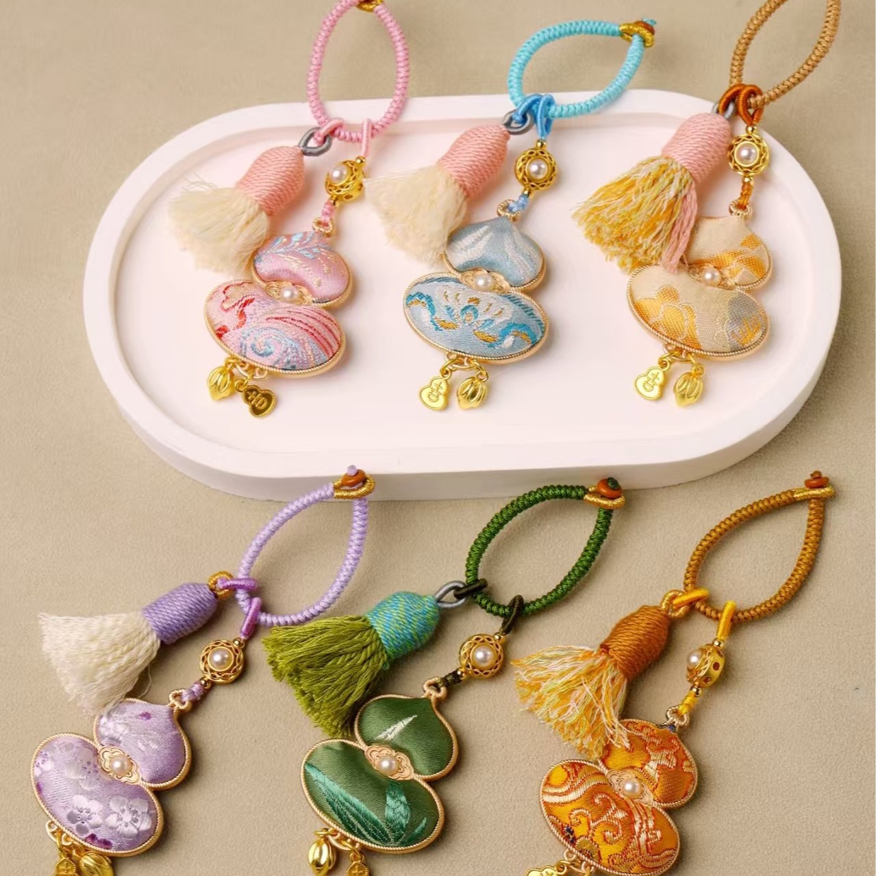 新品手把件包挂车挂钥匙扣非遗手