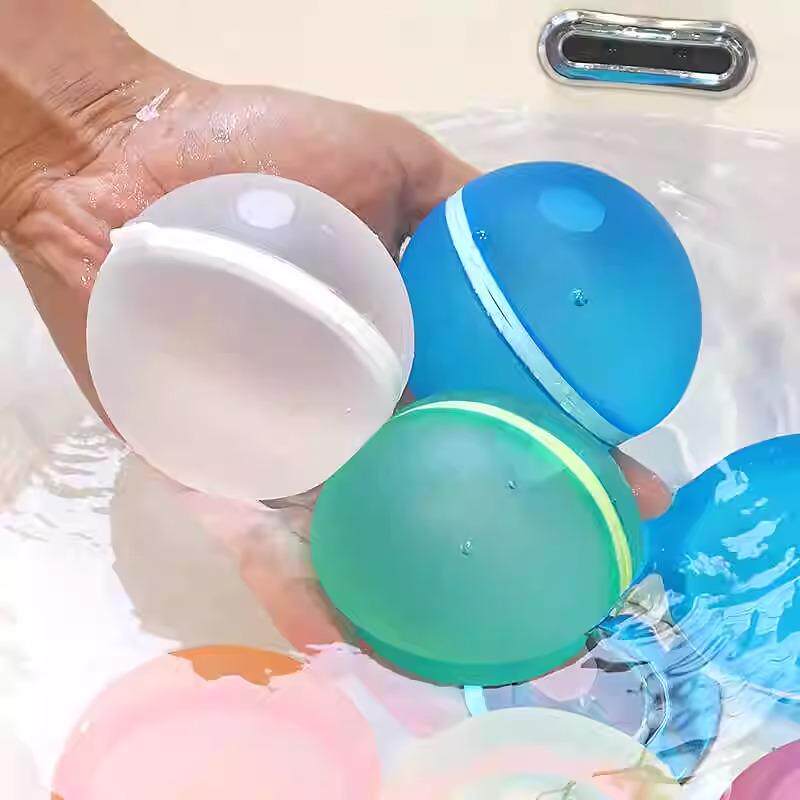 磁力吸水爆球儿童游泳洗澡打水仗神器夏日户外装水可重复使用硅胶