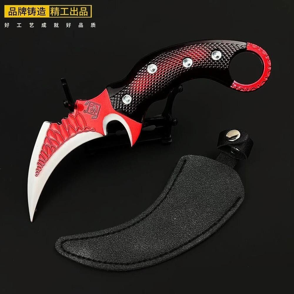 三角洲行动周边赤枭爪刀武器模型金属手办合金匕首摆件兵器玩具
