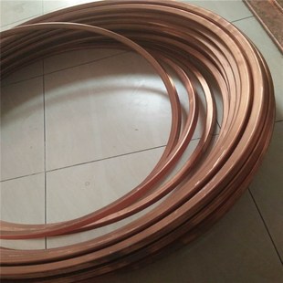 盘圆管 红铜矩形管 直管 12X8X1.5MM紫铜方管 现货实验用8X8X1