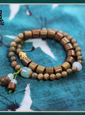 阿根廷绿檀手串0.6圆珠1.0桶珠DIY款式 檀香木佛珠手链饰品
