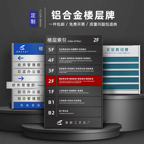 铝合金楼层e索引牌可更换人员去向牌科室牌指示牌办公室门牌定制
