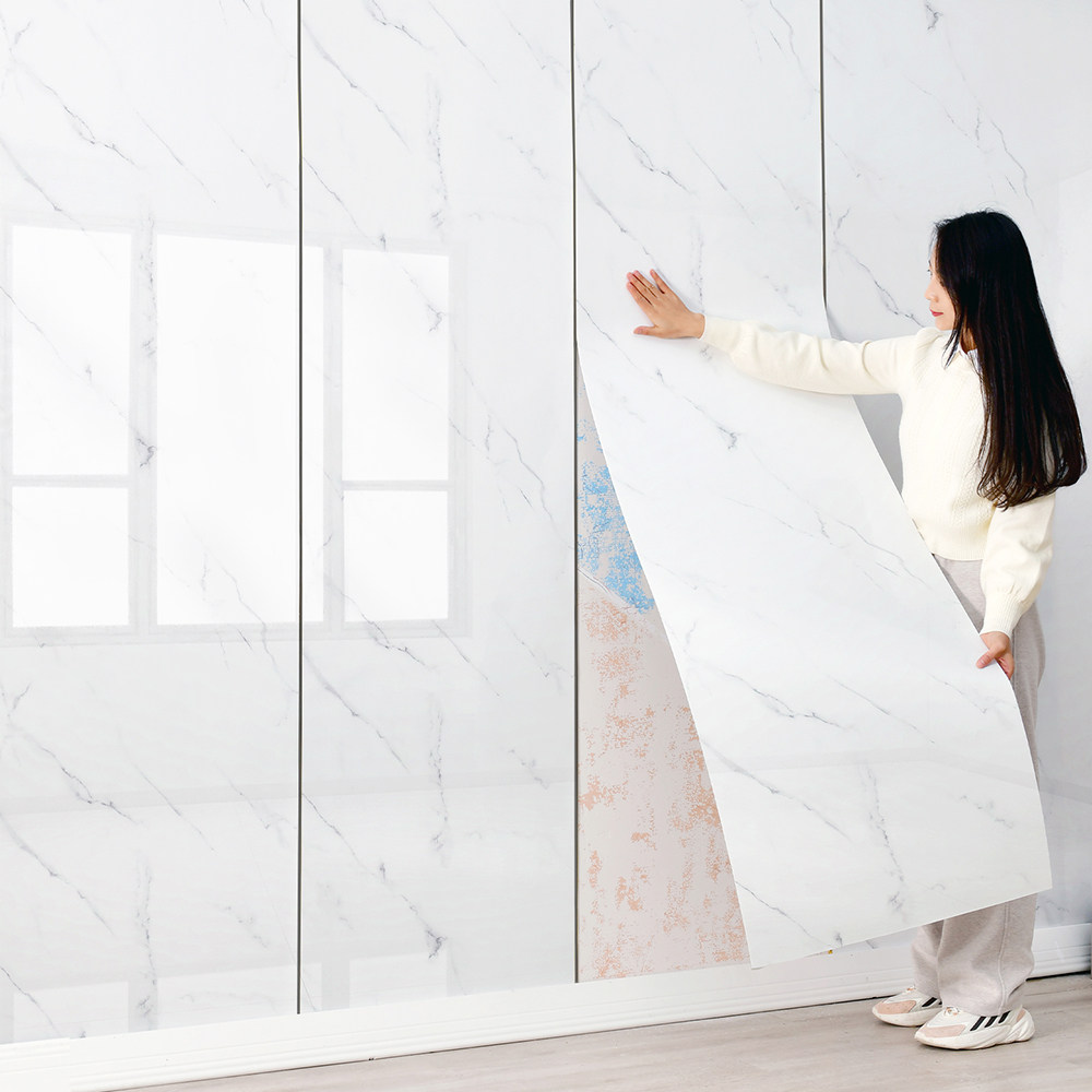 2024铝塑板墙贴自粘电视背景墙pvc墙板装饰自装大理石仿瓷砖贴纸,家居饰品,瓷砖贴,淘宝优惠券,粉丝福利购,淘宝优惠卷