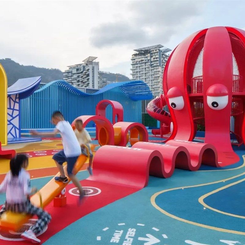 章鱼王国大型儿童游乐场设施设备景区乐园小区商场玻璃钢飘带定制,玩具/童车/益智/积木/模型,大型组合式游乐设备,淘宝优惠券,粉丝福利购,淘宝优惠卷