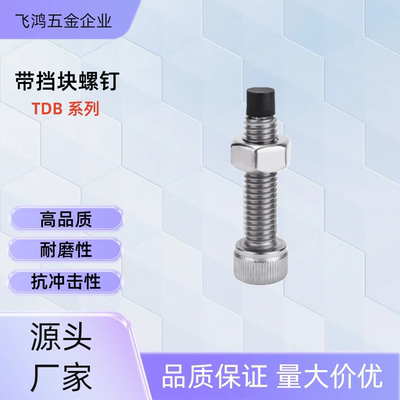 带挡块螺钉TDB22-M8-L20/25/30/40 TDB22-M10-L25/30/40/50 TDB22