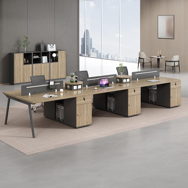 家职员办公桌电脑桌椅代组合2/4/6位人FM-008员工位卡座简约现办