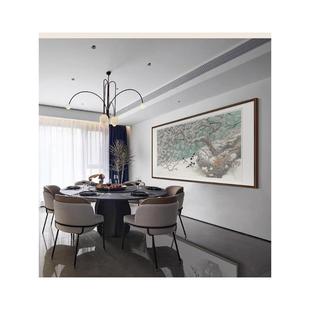 园气春寂》中《式戴志文客厅餐厅装饰留画新中式国画578挂画大壁