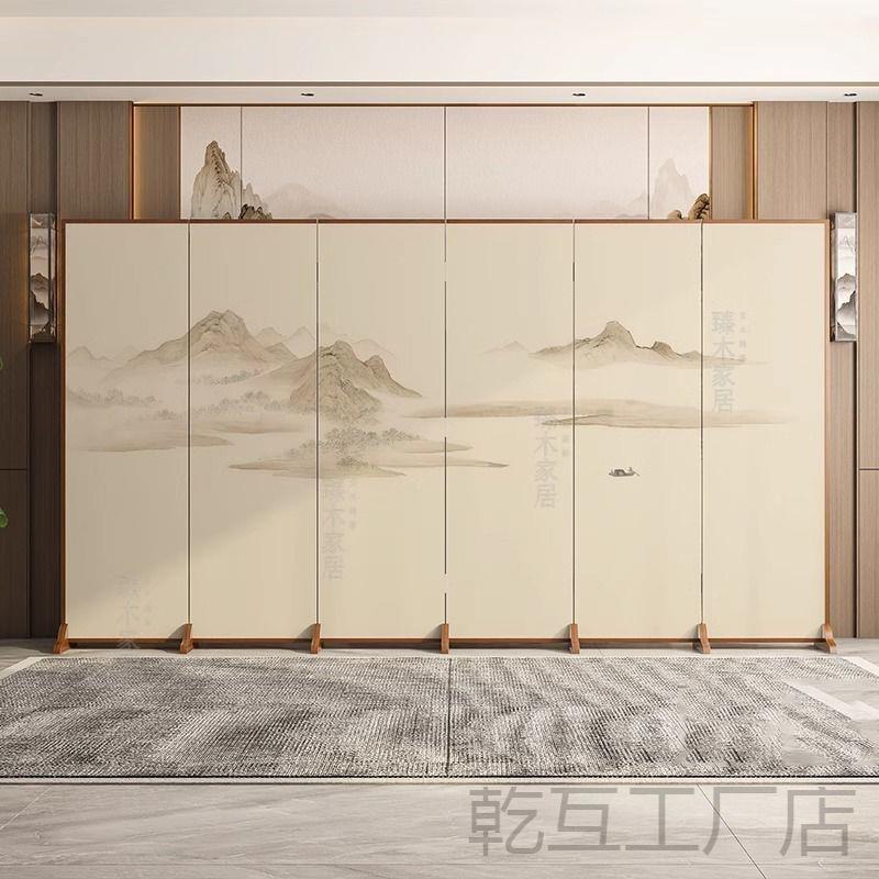 山落地屏风隔断挡客厅遮酒室隔断挡板大厅简约折水店叠玄关见描述