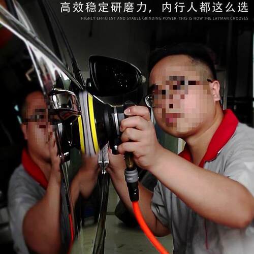 气动打磨机5寸抛光机汽车打蜡机磨光机气磨干磨机125带吸尘砂纸机