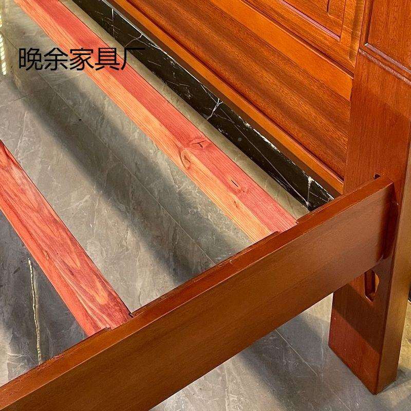 全榫卯实木床结构花木实木床加厚双梨床中式明清典雕花古人仿古主
