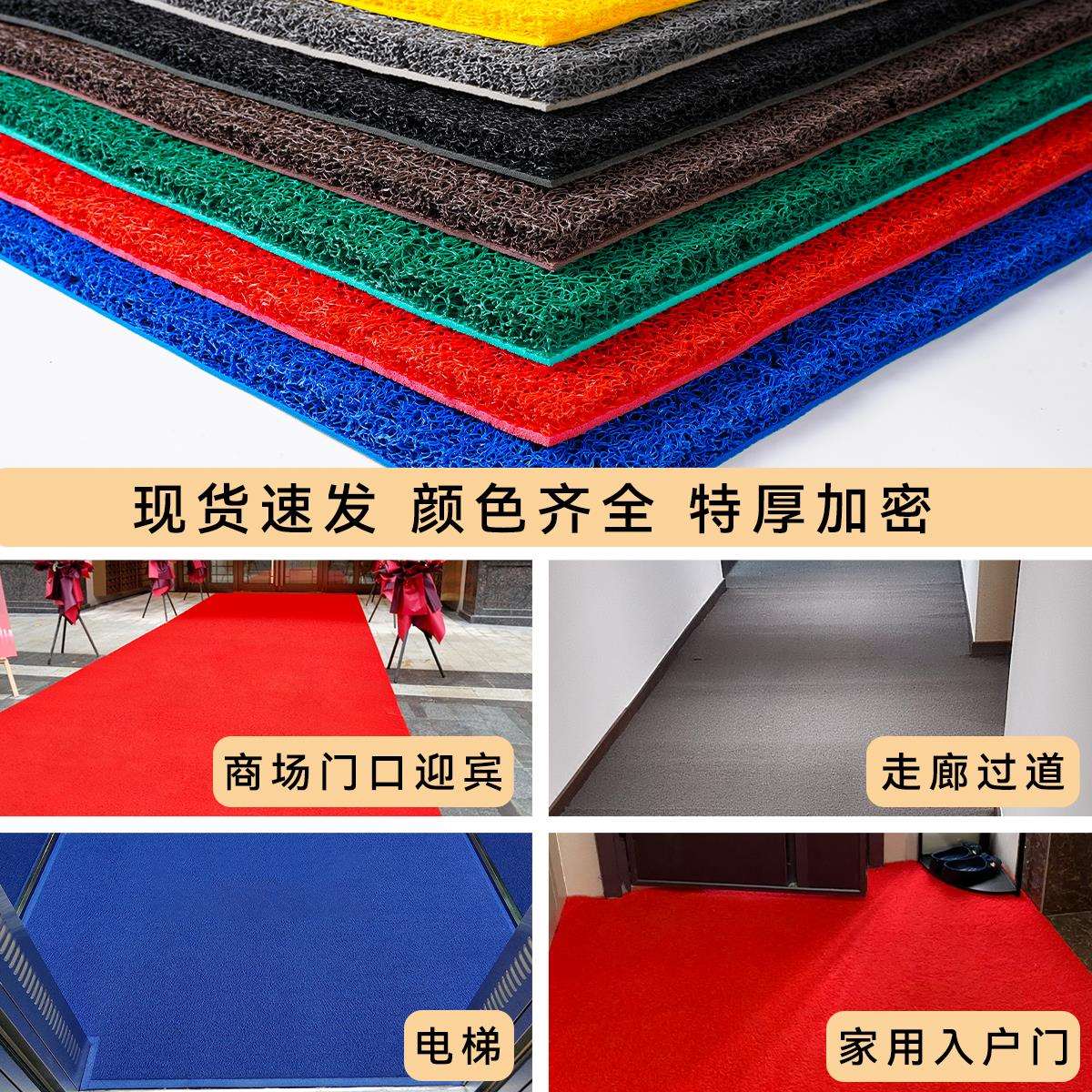商KNM用地毯防水防滑外宾入户门酒店垫门口室迎定制LOGO进门丝圈