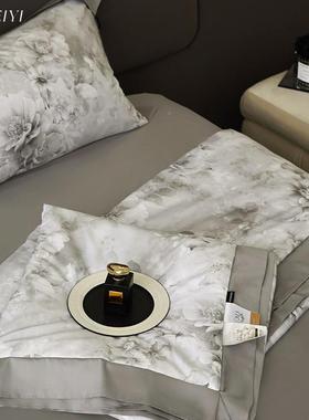 复古新款夏可水洗夏凉被蚕季丝被全棉风数码YC96480印花凉感被子