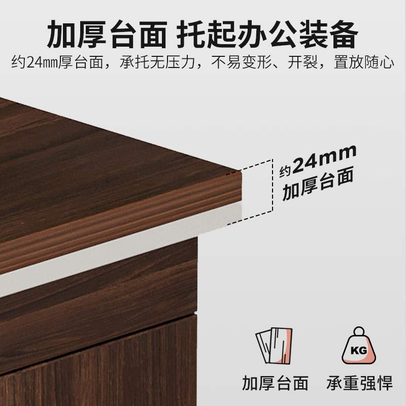 办公桌单位电脑桌台式简约现代桌椅组合办公室职员老板桌家用桌子
