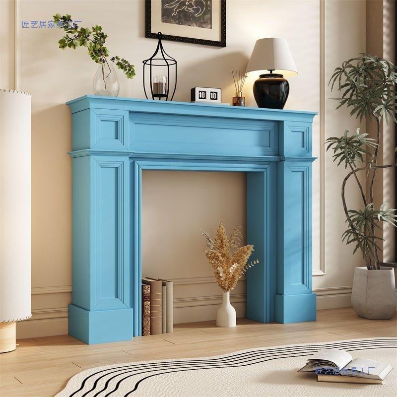 柜田园壁古炉装饰美DAG式复壁炉法式欧式简壁炉架柜置物民约宿婚