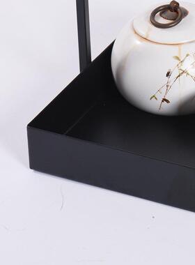 新中式铁艺提篮装样品板间软现代托盘酒店创意黑摆MC-TY-16色铁艺