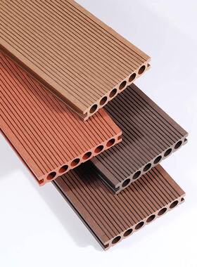 塑木板户地外露台花地板室挤外防腐木地板阳OGJ台共园二代庭院木