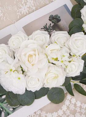 225跨境新0ArtificialDecoration款环s花婚礼拱门装IDA饰逼真白色