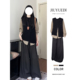 宽松简约三件套 秋季 JIUYUEDI九月底韩系慵懒设计感马甲衬衫 阔腿裤