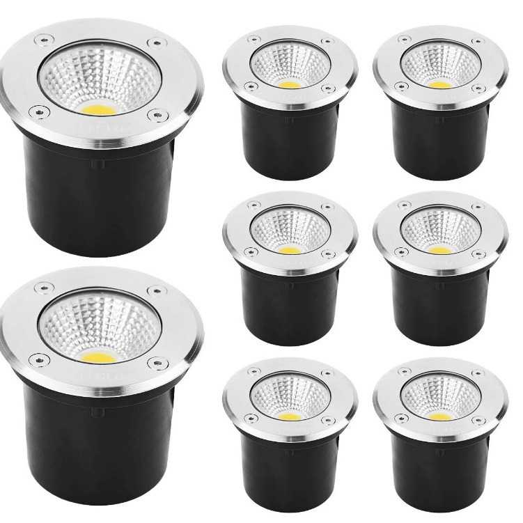 新款直销3w5w6w瓦 埋地灯304不锈钢面65mm地埋灯庭院射灯12v24v90