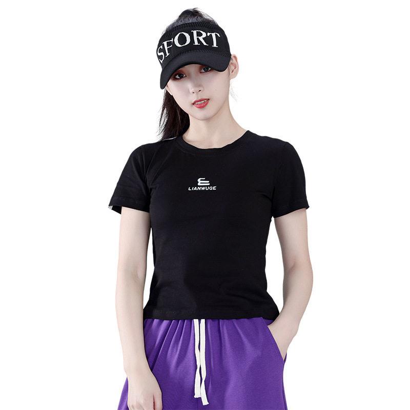 新款直销2023时尚夏天广场舞服装夏季新款短袖曳步舞跳舞运动服套