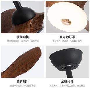 儿童房卧室风扇灯工厂变频智能语音房间吸顶灯吊扇灯电扇 直销新款
