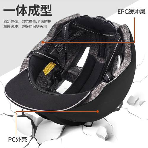 直销新款城市风通勤自行车头盔成人运动骑行头盔多功能轮滑溜冰滑