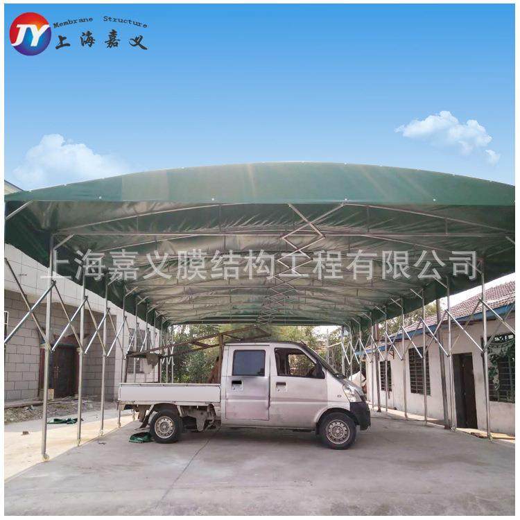 直销新款工厂过道架空型轨道活动雨篷大型遮阳帐蓬仓库推拉篷活动