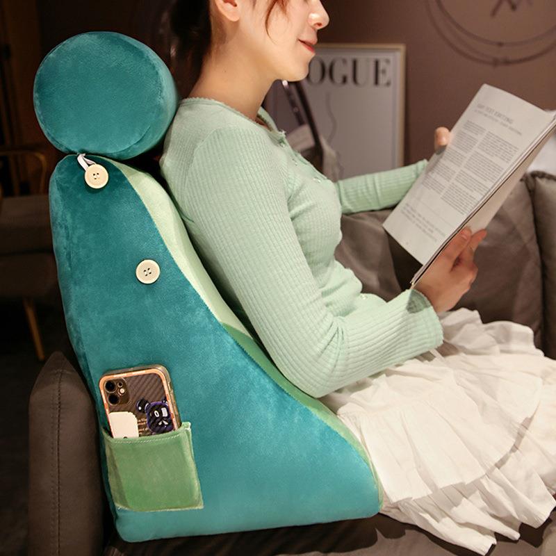 直销新款可爱床头软包靠背垫靠枕腰垫三角床头床上抱枕垫脚枕孕妇