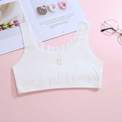 新款直销彰艳新款 直供发育期自由裁夹棉款少女背心　内衣少女文