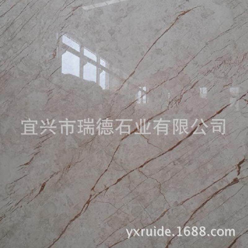 新款直销加工 天然浅金黄色大理石美尼斯金家装 酒店 地面 台面