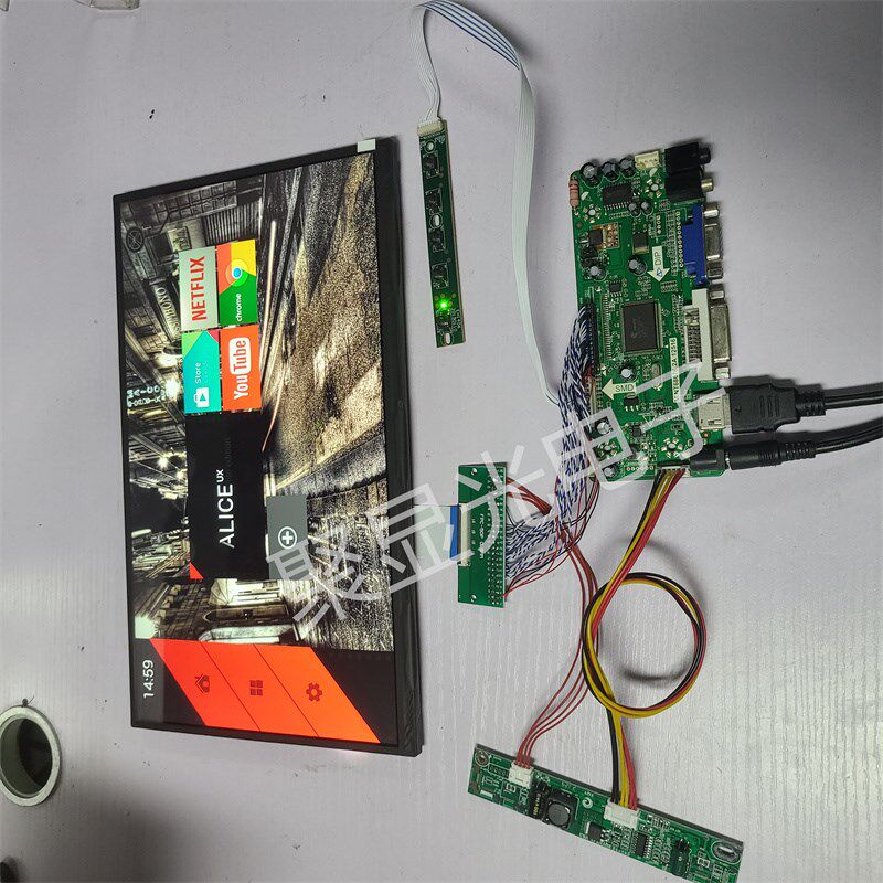 12.8寸1080P车规级液晶屏套件汽车中控屏天马高色域高亮度显示器