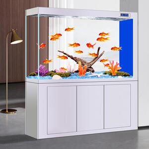 美之海金晶超白玻璃玄关屏风隔断红龙缸客厅家用大型免换水水族箱