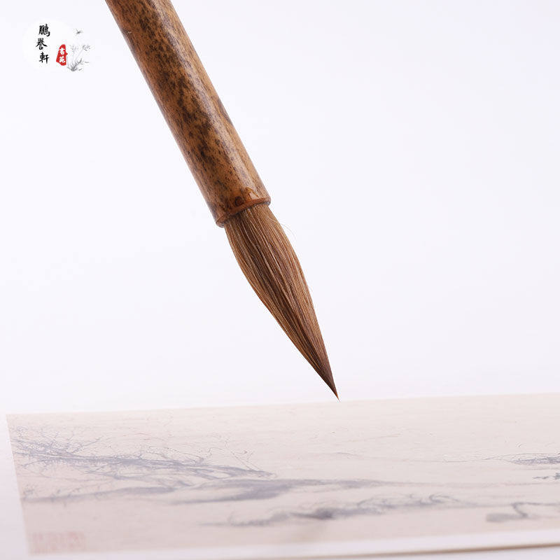 鹏誉轩【虎贲】高档正冬辽尾狼毫长峰毛笔各类行草帖学放大版欧楷