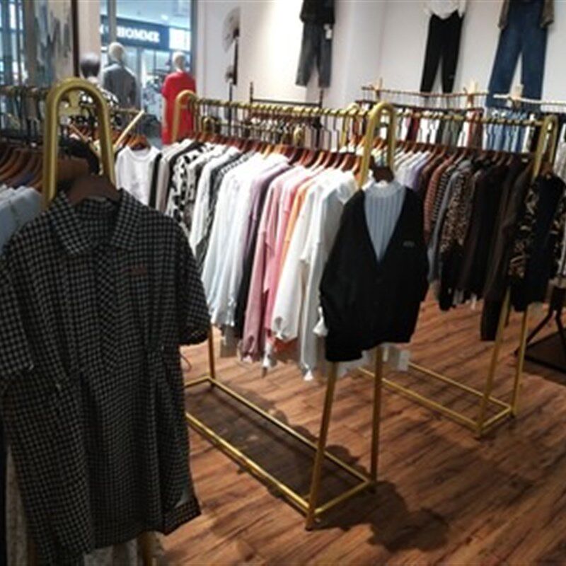 服装店展示架女装专用落地架网红移动衣服架子婚纱秀禾简约挂衣杆