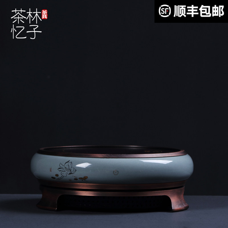 炉优优陶瓷触屏电陶炉复古中国风茶炉多点触控静音煮水煮茶器电炉