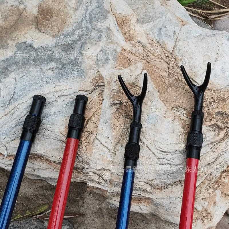 新款直销碳素网杆支架后挂鱼竿抄网渔具路亚专业路亚竿