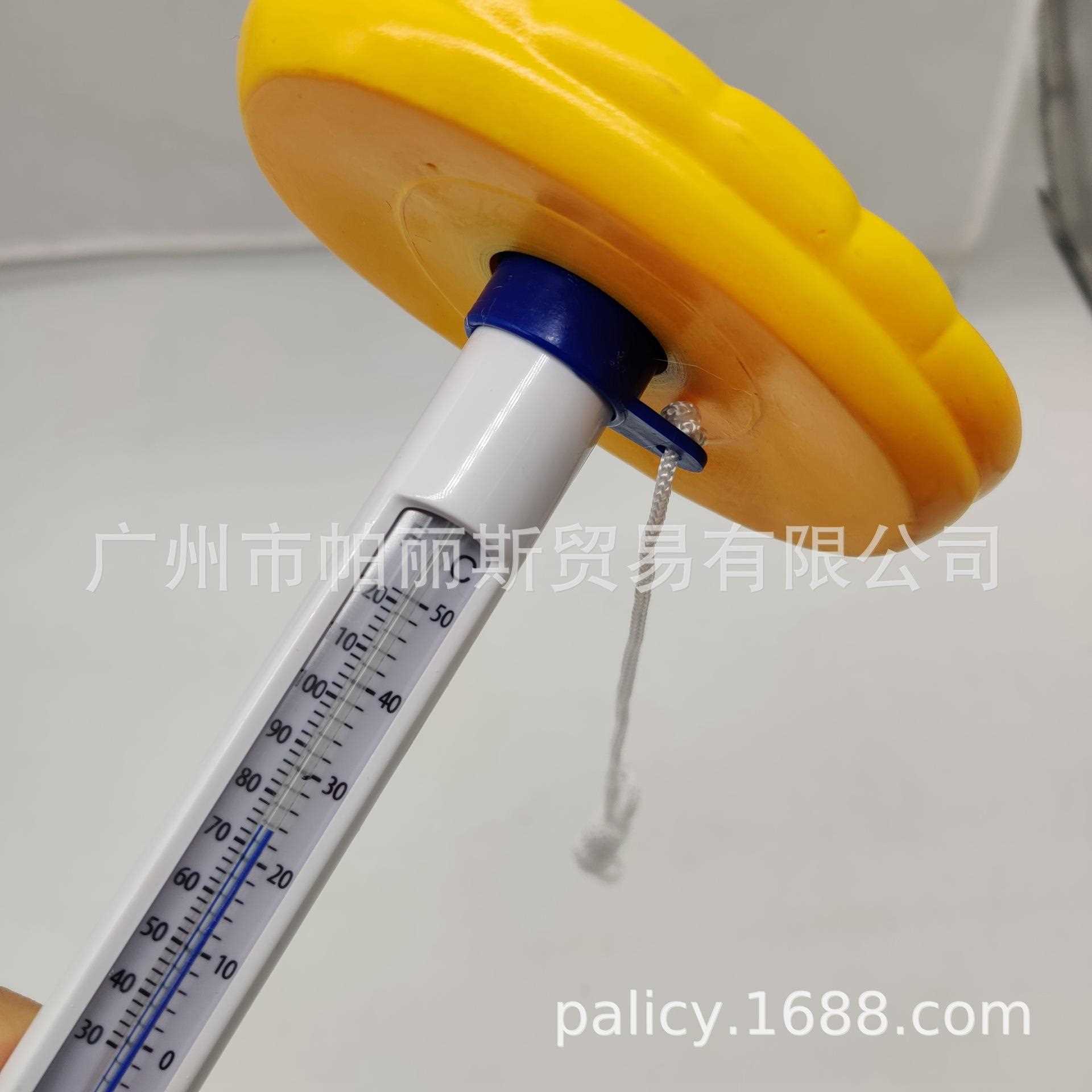 新款直销游泳池温度计 漂浮温度计 卡通造型金发女郎温度计 泳池
